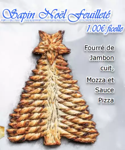 Grand Sapin Noel Feuilleté