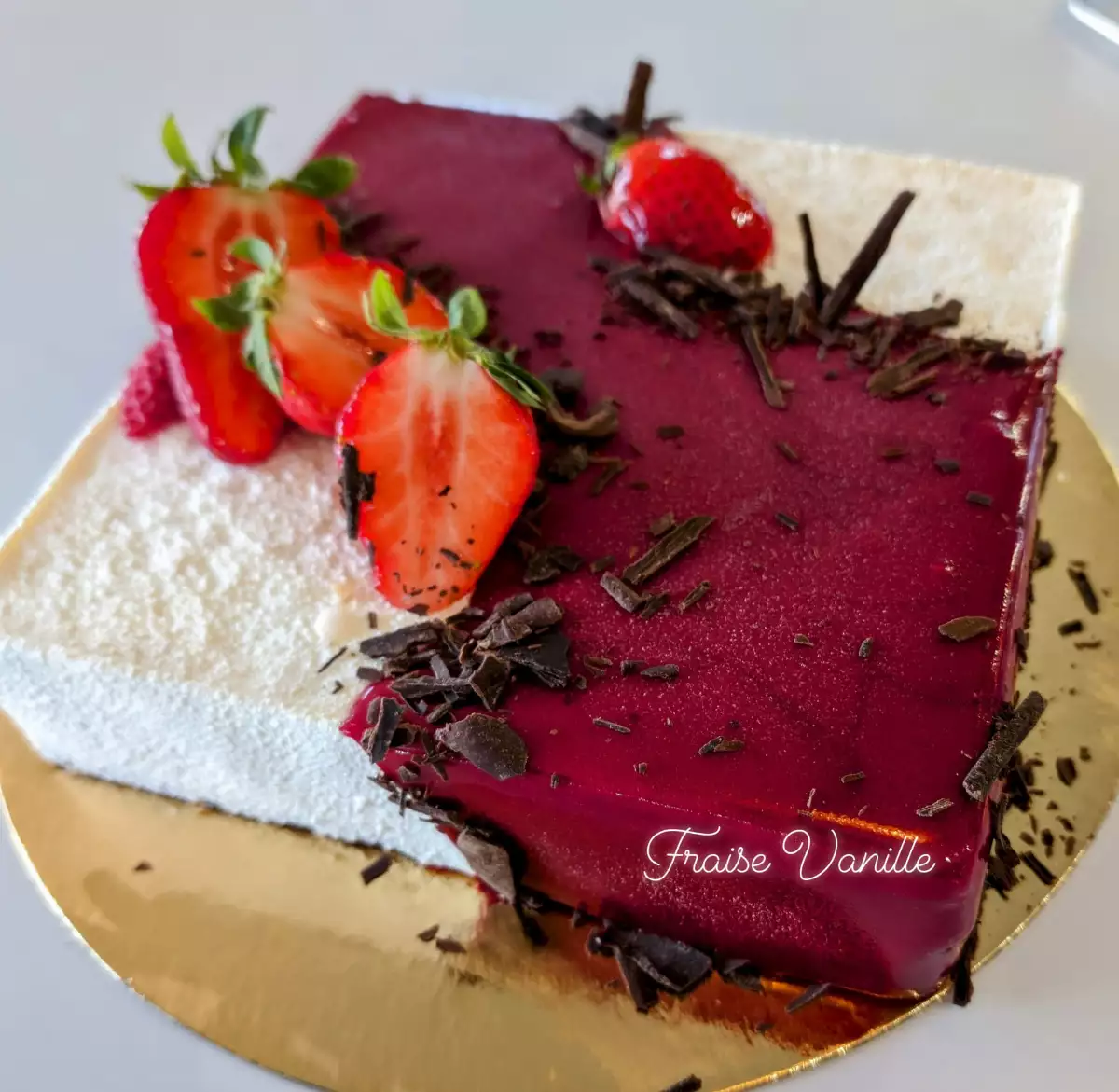 Entremet Fraise - Vanille