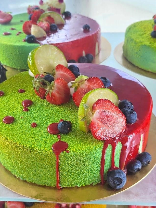 Entremet Citron Vert-Fraise