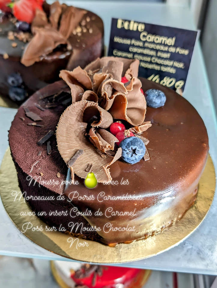 Entremet Poire-Chocolat Caramel