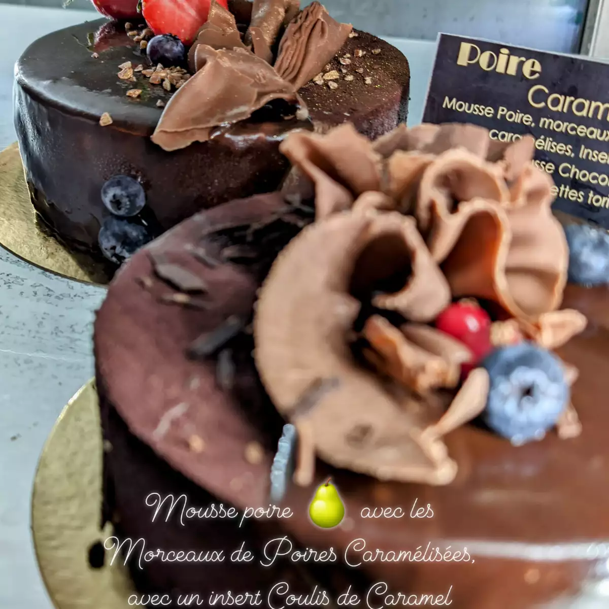 Entremet Poire-Chocolat Caramel